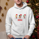 One Piece ZLS Yılbaşı Tasarımlı Beyaz Sweatshirt